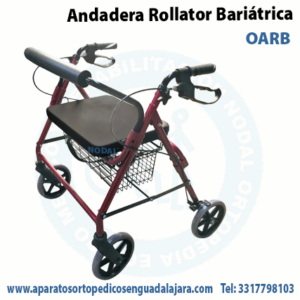 Andadera rollator bariátrica mod OARB