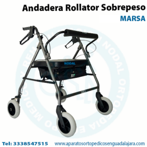 Andadera rollator para sobrepeso mod MARSA
