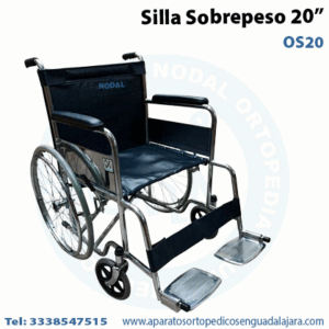 Silla de ruedas para sobrepeso de 20 mod OS20
